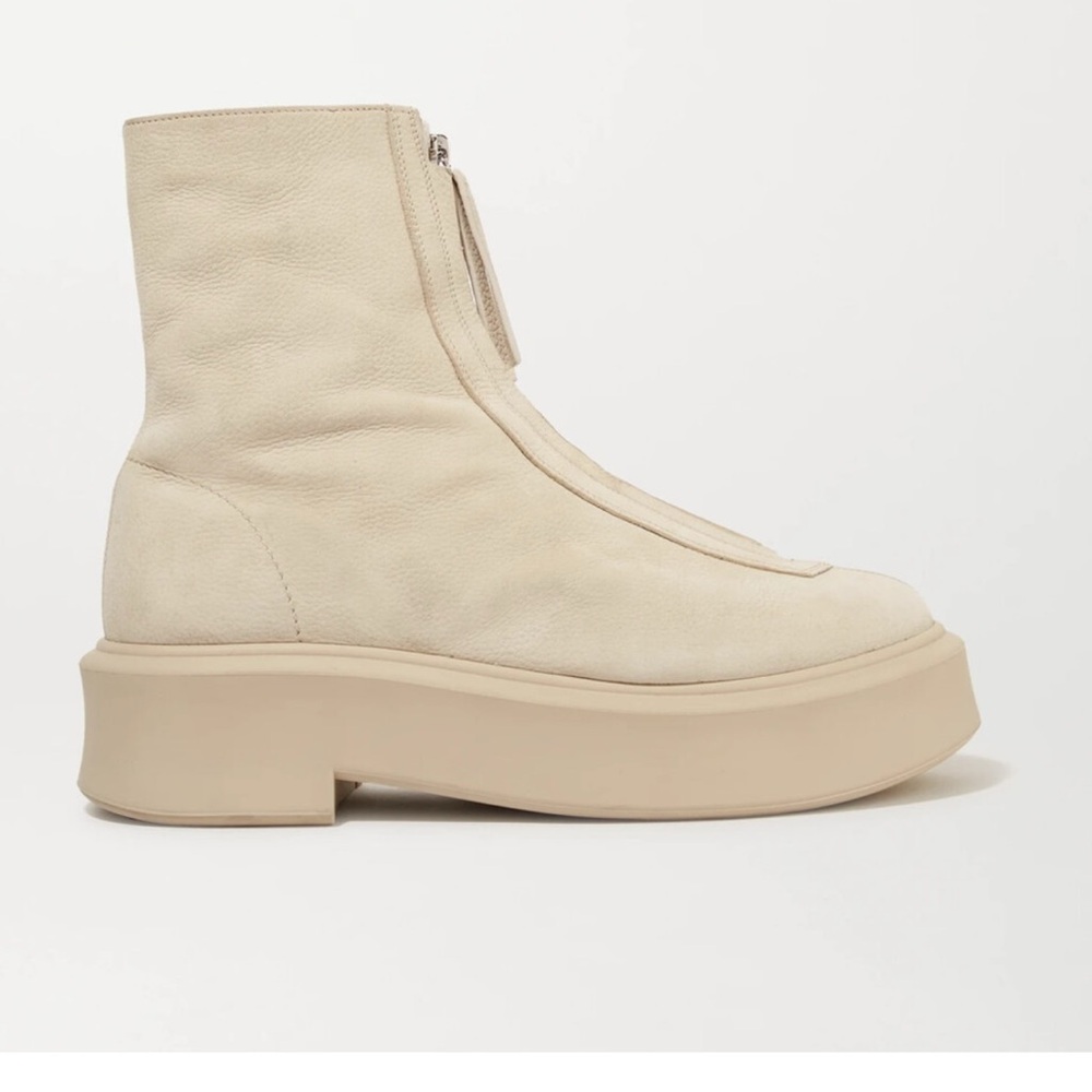 The Row suede ankle boots